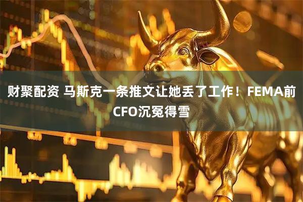 财聚配资 马斯克一条推文让她丢了工作！FEMA前CFO沉冤得雪